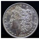 1880O Morgan silver dollar