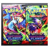 2 sealed Pokemon Phantasmal Flames booster packs