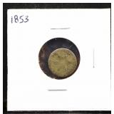 1853 trine coin