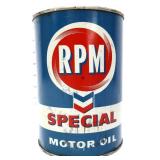 Vntg 1qt RPM Special Motor Oil can