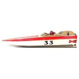 Vntg plastic Budweiser boat, see pics, no motor