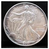 2001 silver eagle coin
