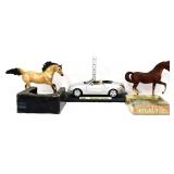 Mixed estate glass lot, inc horse figures