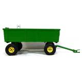 Plastic John Deere flared box wagon toy