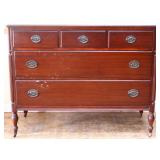 Vintage mahogany 3 over 2 dresser see photos