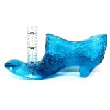 Fenton blue daisy & button shoe
