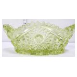 Vntg yellow EAPG oblong bowl