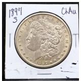 1897S Morgan silver dollar