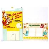 2 piece soda adv lot, inc 7Up