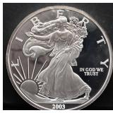 13.0oz Liberty 2003 silver round
