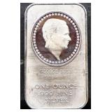 1oz George Bush silver bar