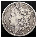 1899O Morgan silver dollar