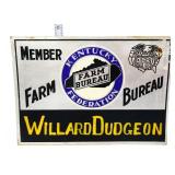 Vtg metal 14x10 Farm Bureau Kentucky Member sign
