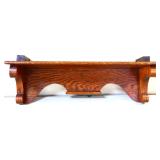 Vintage oak wall shelf