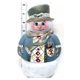 Fenton Pocket Mouse Snowman fairy lamp