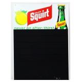 Vntg metal 19.75x22 Squirt menu board