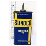 Vntg 4oz Sunoco Household Oil can