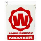 Vtg metal 10x13 Farm Bureau Member sign