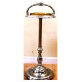 Vintage smoke stand w/ amber ashtray NO SHIP