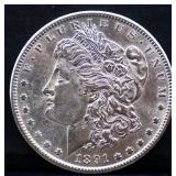 1891S Morgan silver dollar