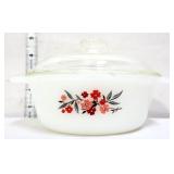 Fire King milk glass individual casserole see pics
