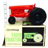 Vntg Hubley metal farm tractor in org box