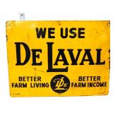 Vntg metal 15.75x12 We Use DeLaval sign