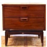 MCM 2 drawer nightstand