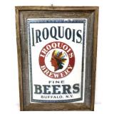 Framed 14x19.4 Iroquois Beer adv art
