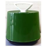 Vntg green plastic Disk Go Case w/ handle