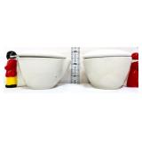Americana figural cream/sugar set