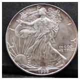 1999 silver eagle coin
