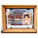 Framed 14.5x11.5 Coca Cola adv mirror