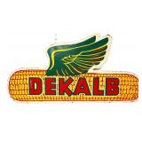 Vntg masonite 31x16.25 DeKalb corn sign