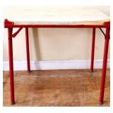 Vintage child size card table as is see pics