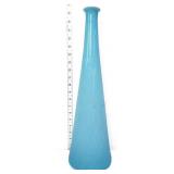 Light blue 19in glass vase