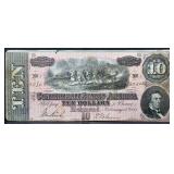 1864 CSA $10 note