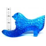 Fenton blue hobnail shoe