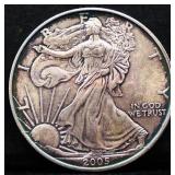 2005 silver eagle coin