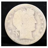 1899 barber half dollar