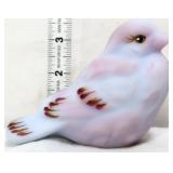 Fenton blue burmese starbust bird figure