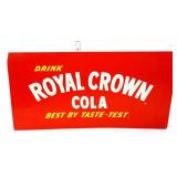 Vintage metal 20.5x10.5 Royal Crown Cola sign