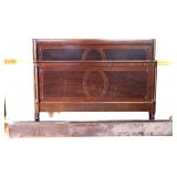 1920s full size bed with wood rails see photos