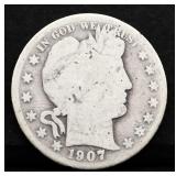 1907 barber half dollar