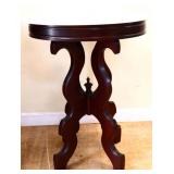 Round marble top lamp table