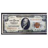 1929 Federal Reserve Minneapolis $10 note