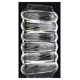 Vintage clear glass Miracle Maize cornstick pan