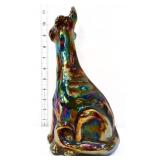Fenton 12in grape carnival alley cat figure