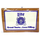 1991 metal Miller Lite beer adv sign