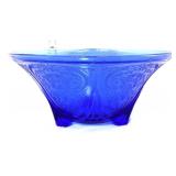 Vntg cobalt royal lace console bowl